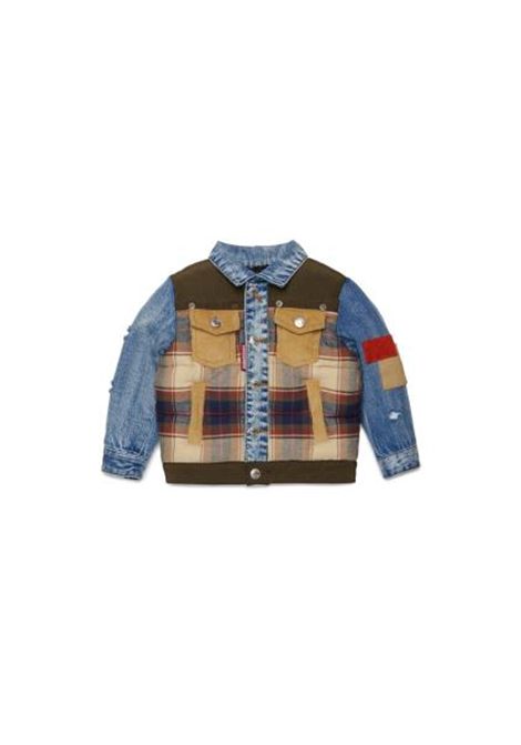Giubbino con patch DSQUARED2 JUNIOR | DQ3490 D0AIADQ717